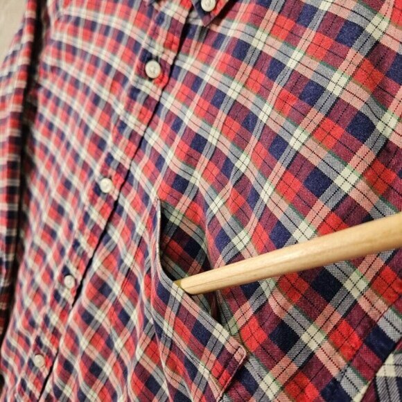 Denim & Supply Ralph Lauren Shirt Red Blue White Purple Plaid Mens Size XXL 2XL - Picture 8 of 12